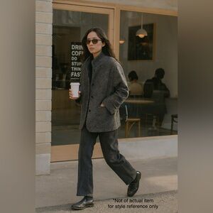 Made in Bulgaria - designer wool coat - size 14